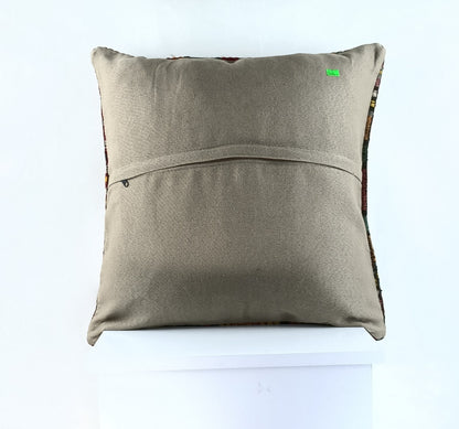 20x20 Kilim Pillow Cover Handmade Vintage Oushak Kilim Cushion Cover 2364