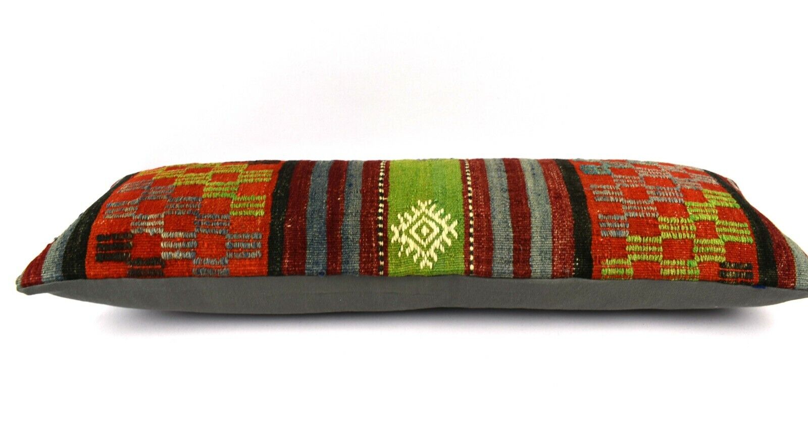 Kilim Pillow Cover 12x36 Handwoven Ethnic Vintage Handwoven Kilim Cushion A3241