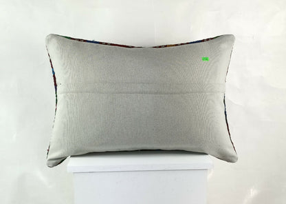 Kilim Cushion Cover 16x24 Throw Pillow Cover Decorative Handmade Lumbar E1264