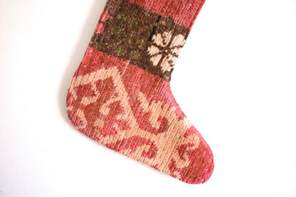 Christmas Stocking Kilim Christmas Sock Rug Gift Stocking Xmas Decor Socks S242