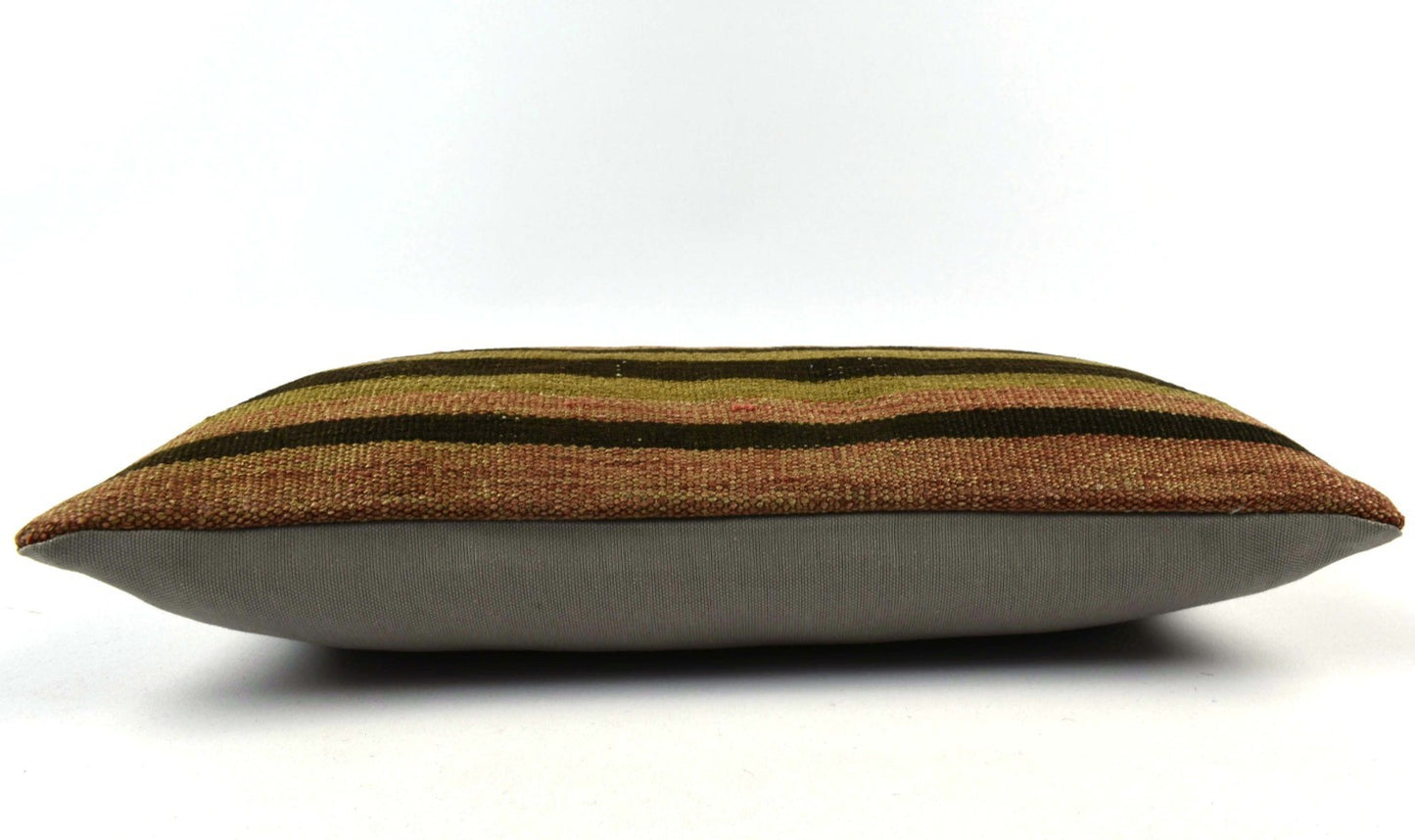 10x20 Kilim Lumbar Pillow Cover Vintage Ethnic Oushak Kilim Pillow Cover 4859