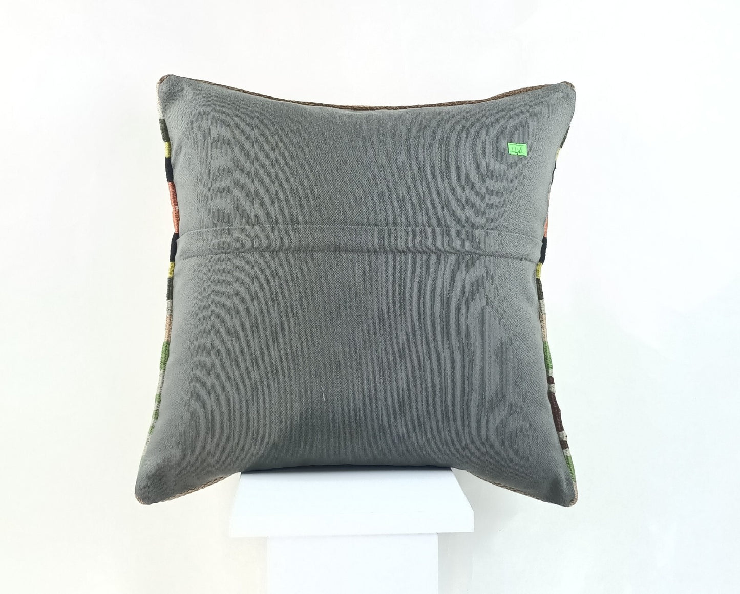 18"x18" Kilim Pillow Cover  Handmade Turkish Vintage Cushion Tribal Lumbar 2149