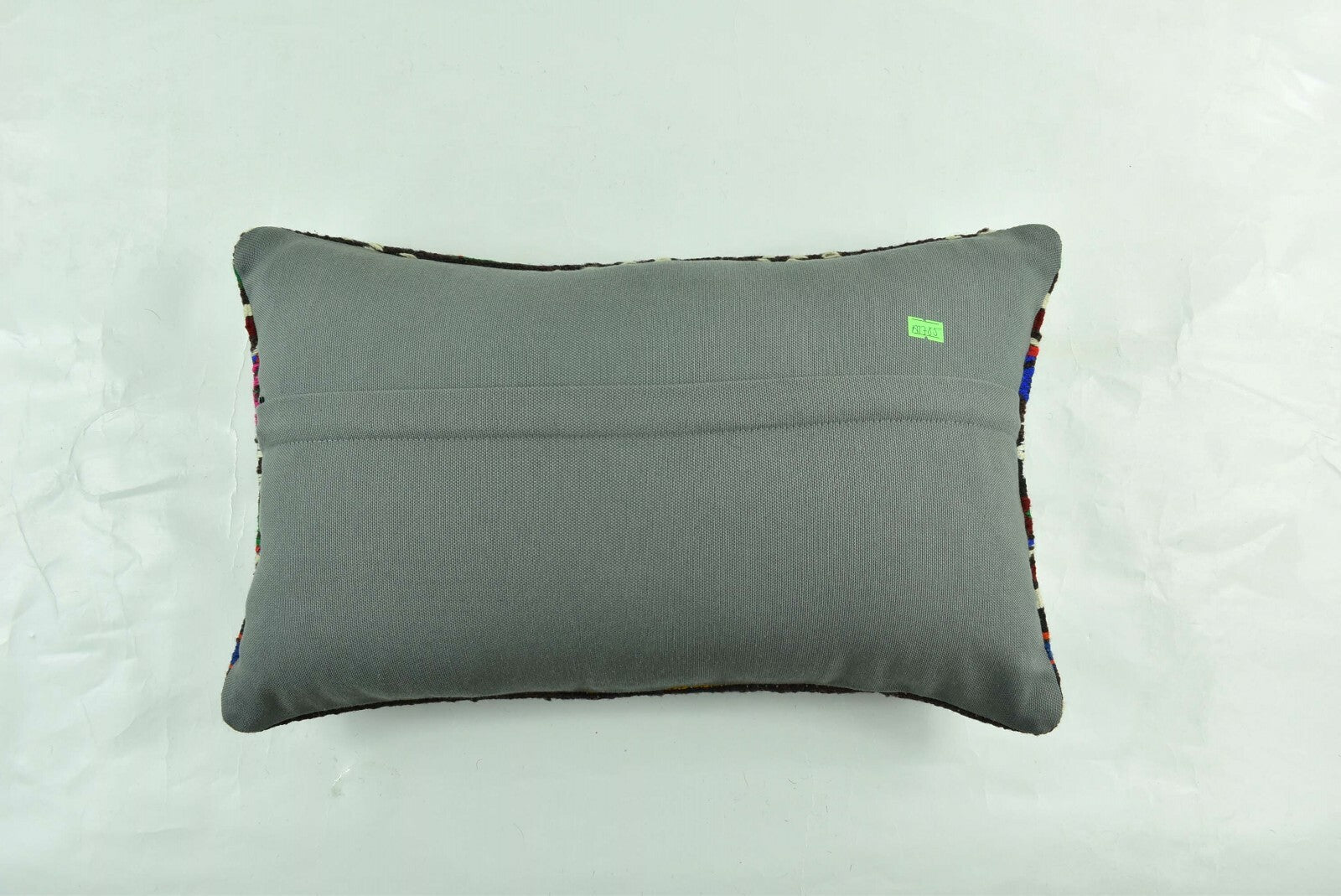 Kilim Pillow Cover 12x20 Turkish Handmade Sofa Couch Floor Lumbar Cushion A1785