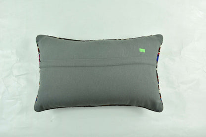 Kilim Pillow Cover 12x20 Turkish Handmade Sofa Couch Floor Lumbar Cushion A1785