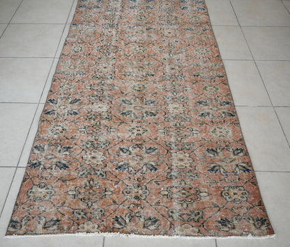Vintage Oushak Rug 6.5x3.3 ft Turkish Floor Rug Faded Area Rug Oriental Rug U05