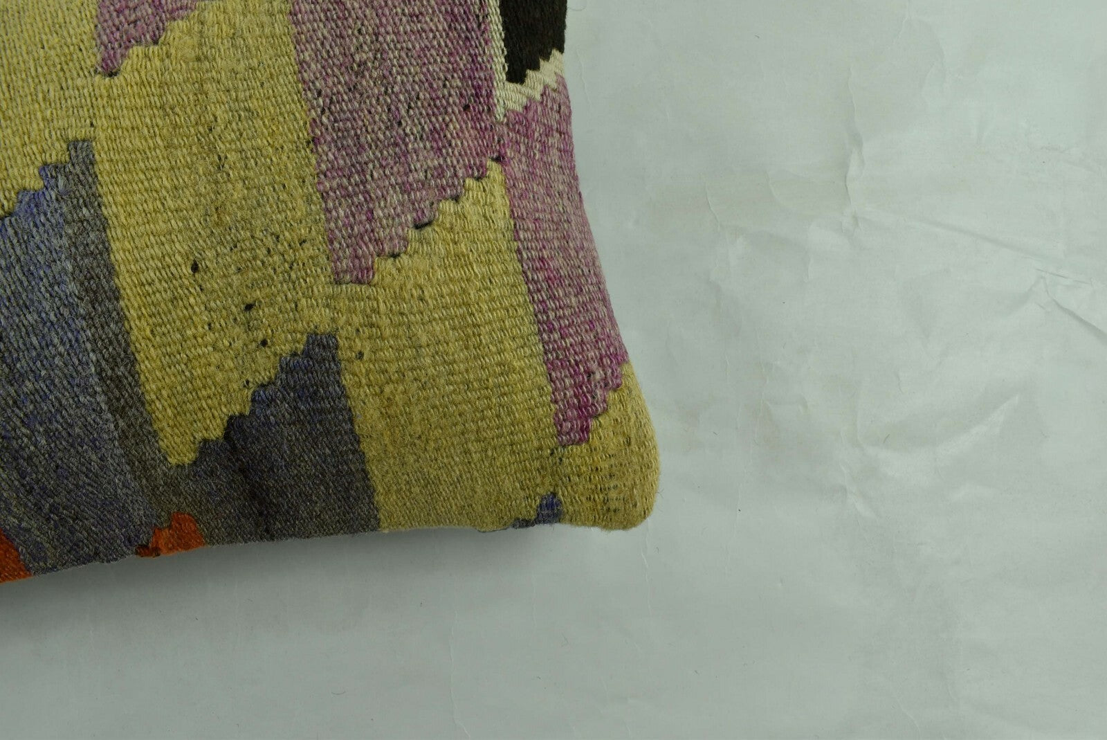 Kilim Pillow Cover 12x20 Turkish Handmade Sofa Couch Floor Lumbar Cushion A1778