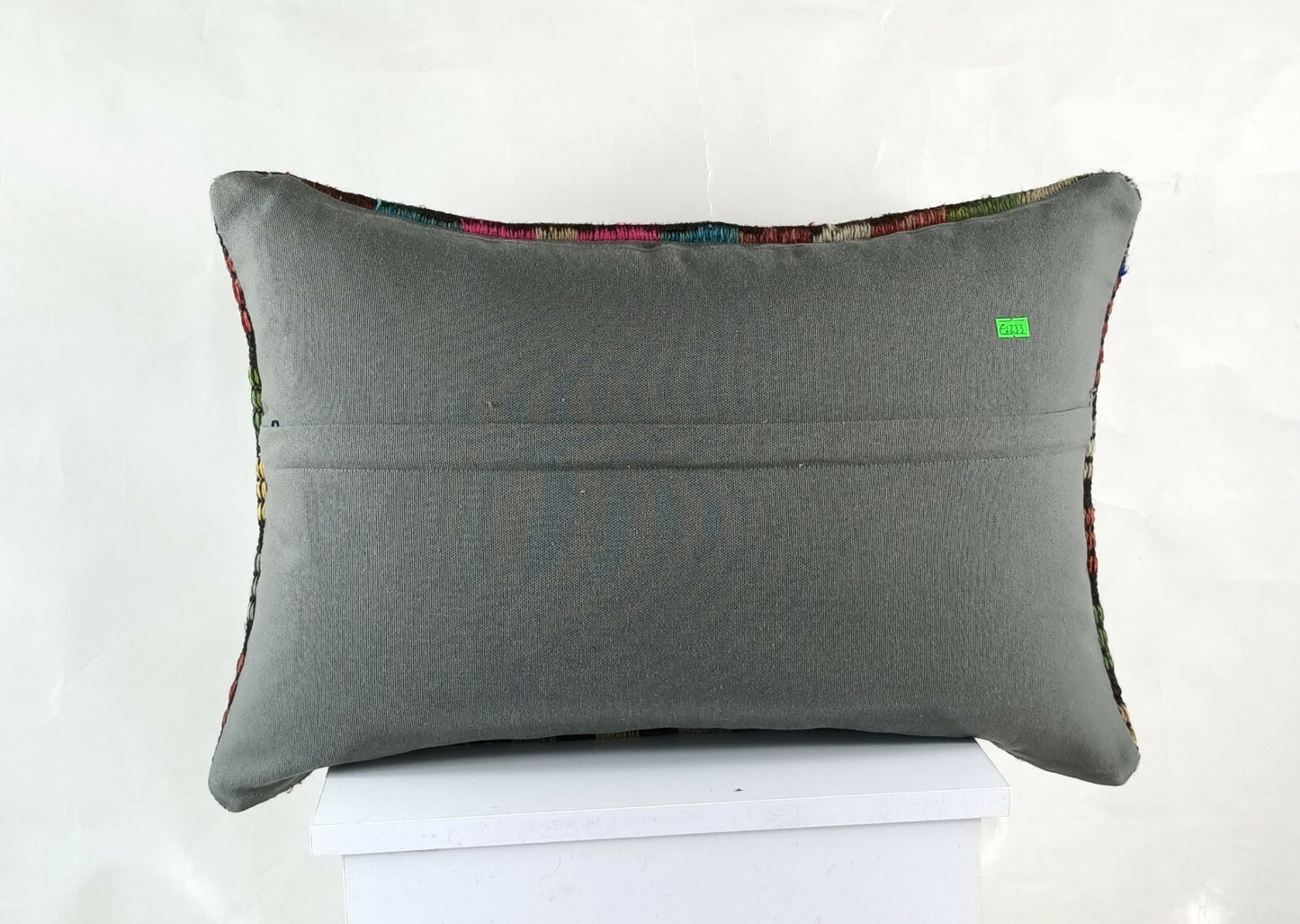 Large Kilim Pillow Cover 16x24 Handmade Turkish Carpet Throw Cushion Case E1233