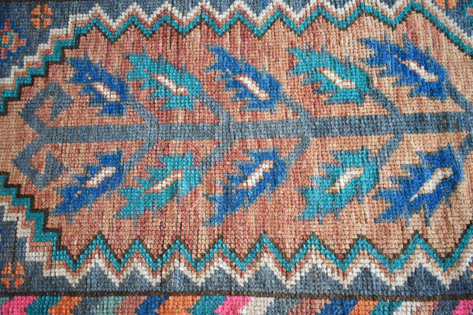 Turkish Runner 3.3x1.8 ft Runner Vintage Oushak Runner Small Faded Runner Y15