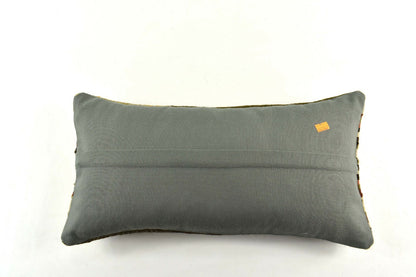 Kilim Lumbar Pillow Cover 10x20 Decorative Handmade Sofa Couch Cushion A2740