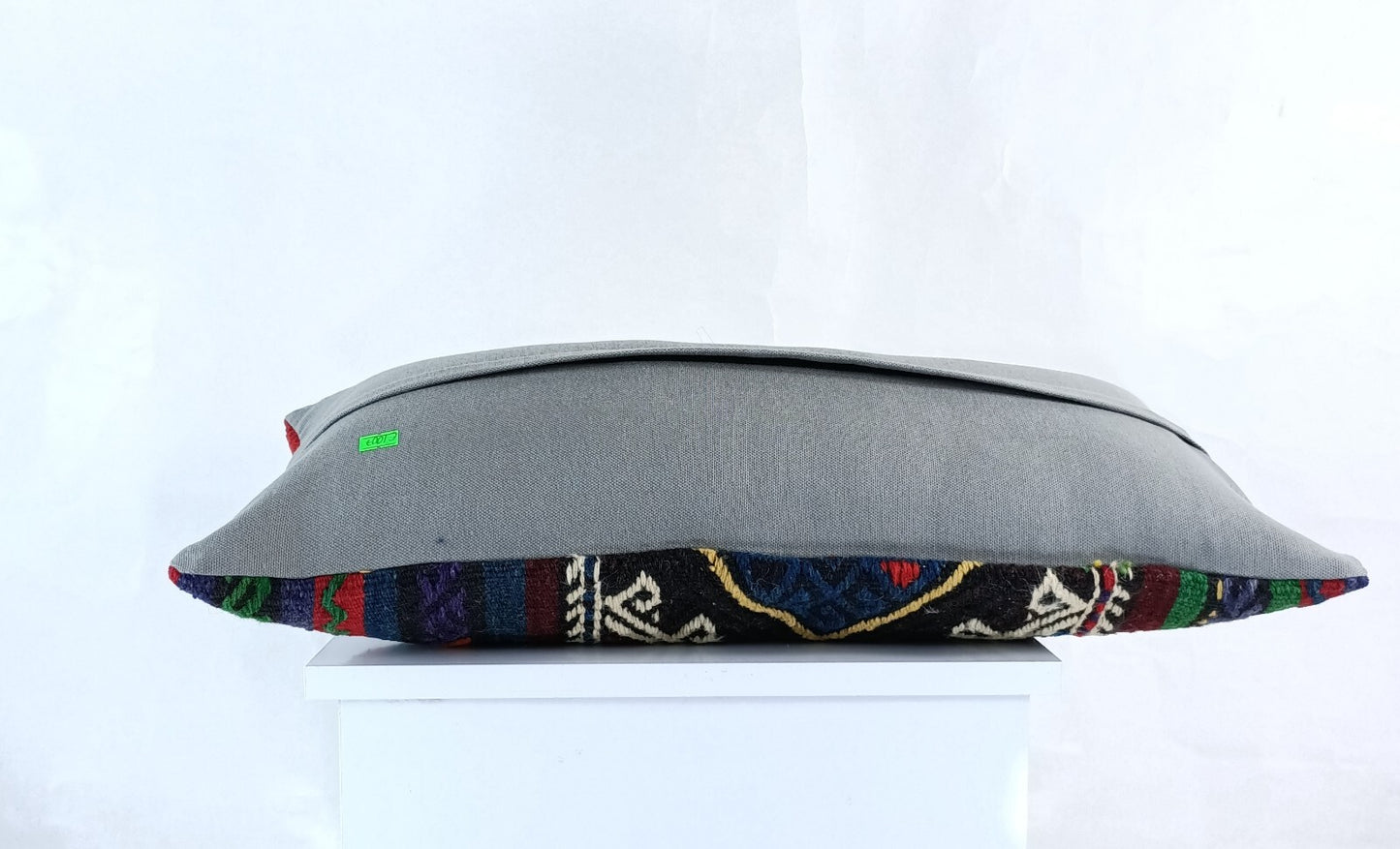 Handmade Turkish Kilim Pillow Cover 12x24 Ethnic Boho Sofa Lumbar Cushion E1007