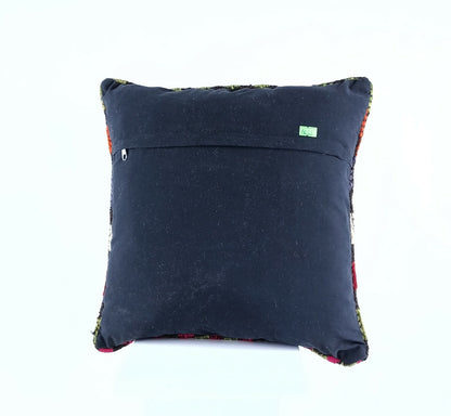 Turkish Handmade Kilim Pillow Cover 16x16 Home Decorative Wool Throw Lumbar A621