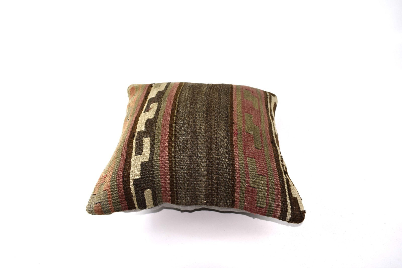 14"x14" Kilim Pillow Cover Handmade Turkish Tribal Ethnic Boho Rug Cushion 4269