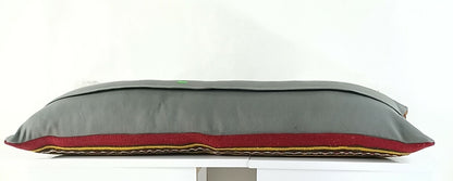Kilim Pillow Cover 12x36 Handmade Oushak Decorative Rug Lumbar Cushion A1076