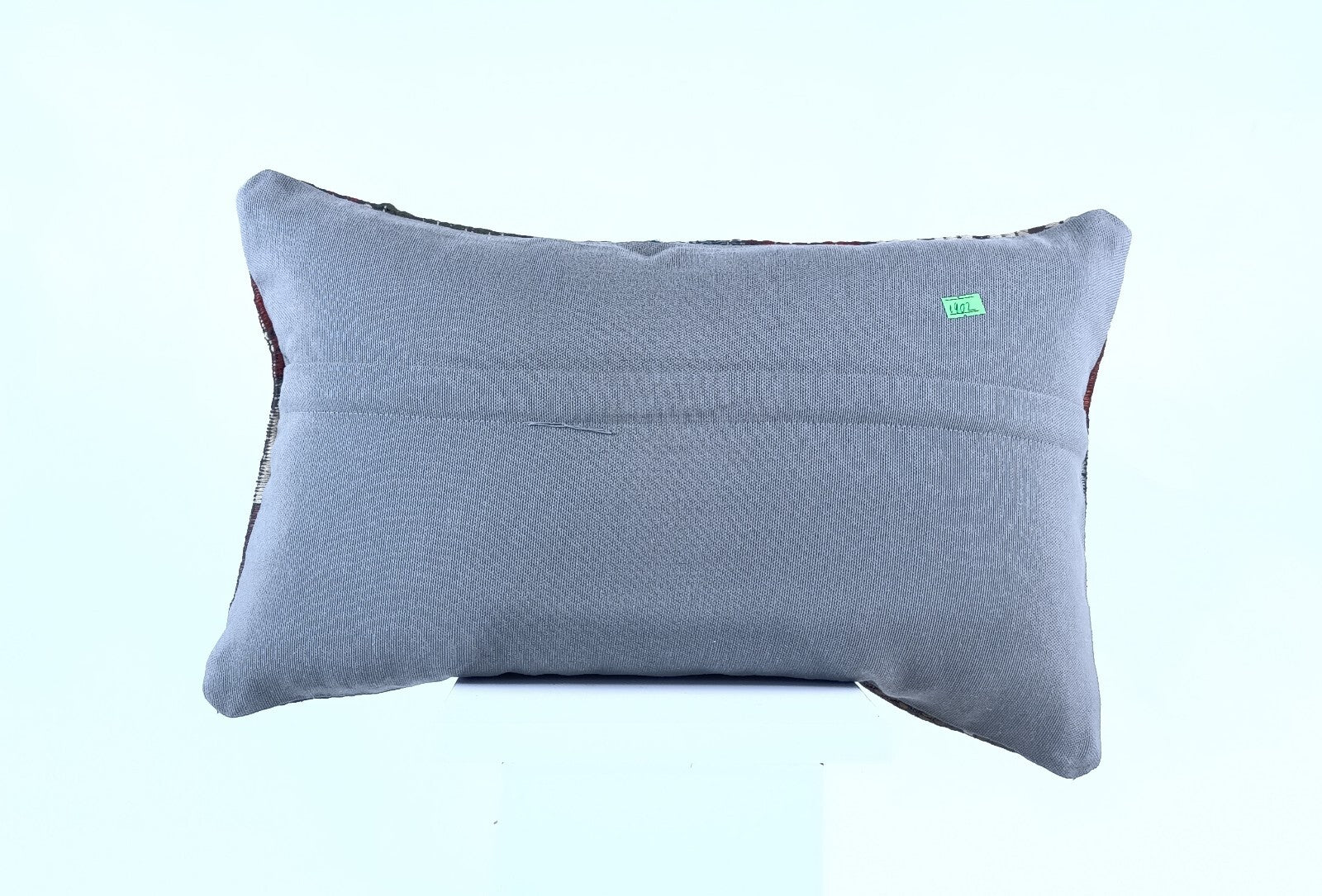 Kilim Pillow Cover 12x20 Handmade Turkish Rug Boho Ethnic Lumbar Cushion 1902