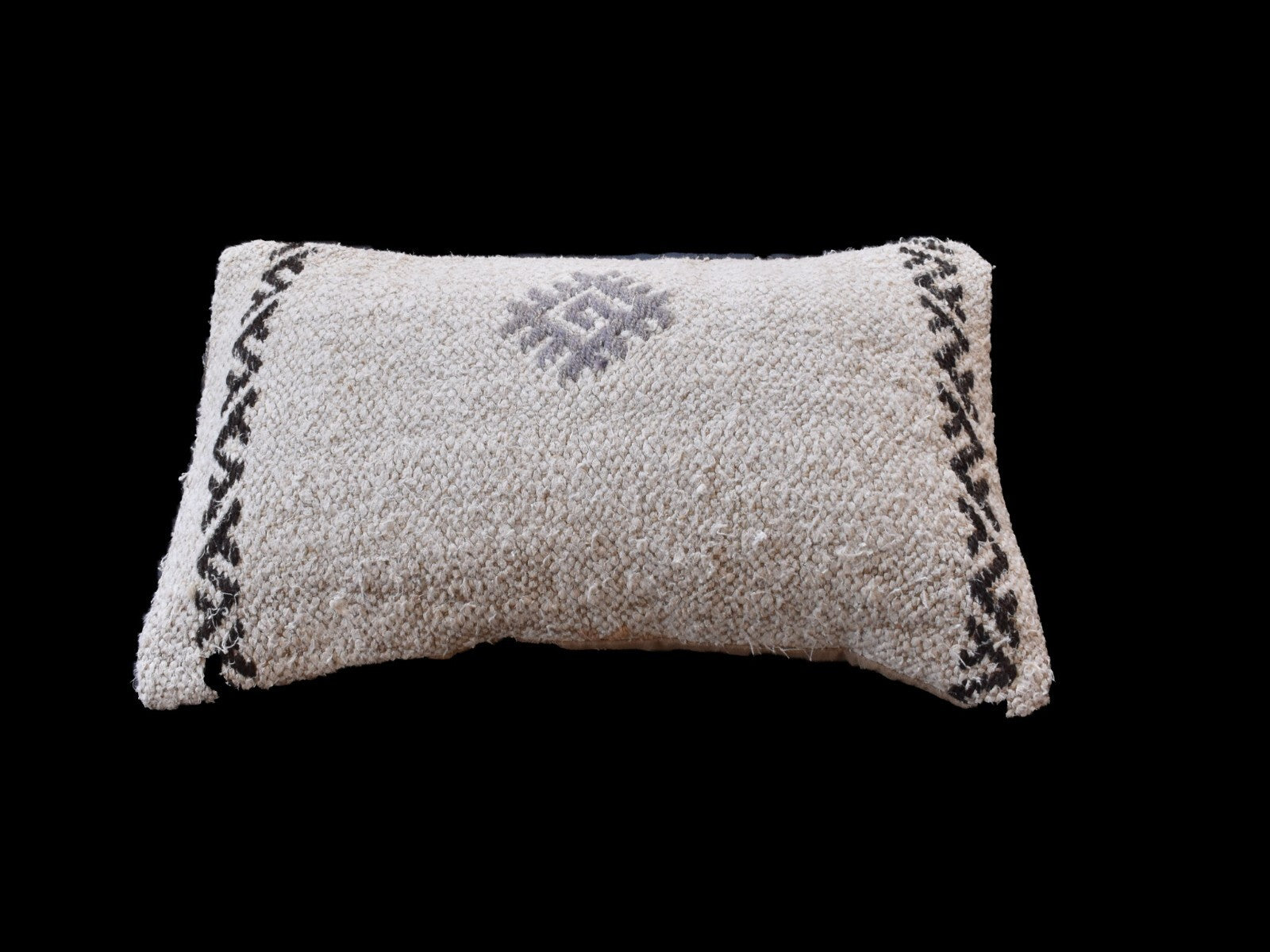 Kilim Pillow Cover 12x20 Handmade Turkish Rug Boho Ethnic Lumbar Cushion 3340