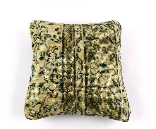 16x16 Oushak Rug Pillow Cover Decorative Handmade Vintage Cushion Cover A3125