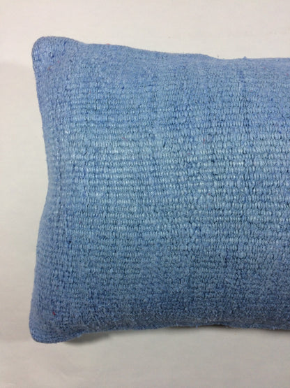 Kilim Pillow Cover 12x20 Handmade Turkish Rug Boho Ethnic Lumbar Cushion 1498