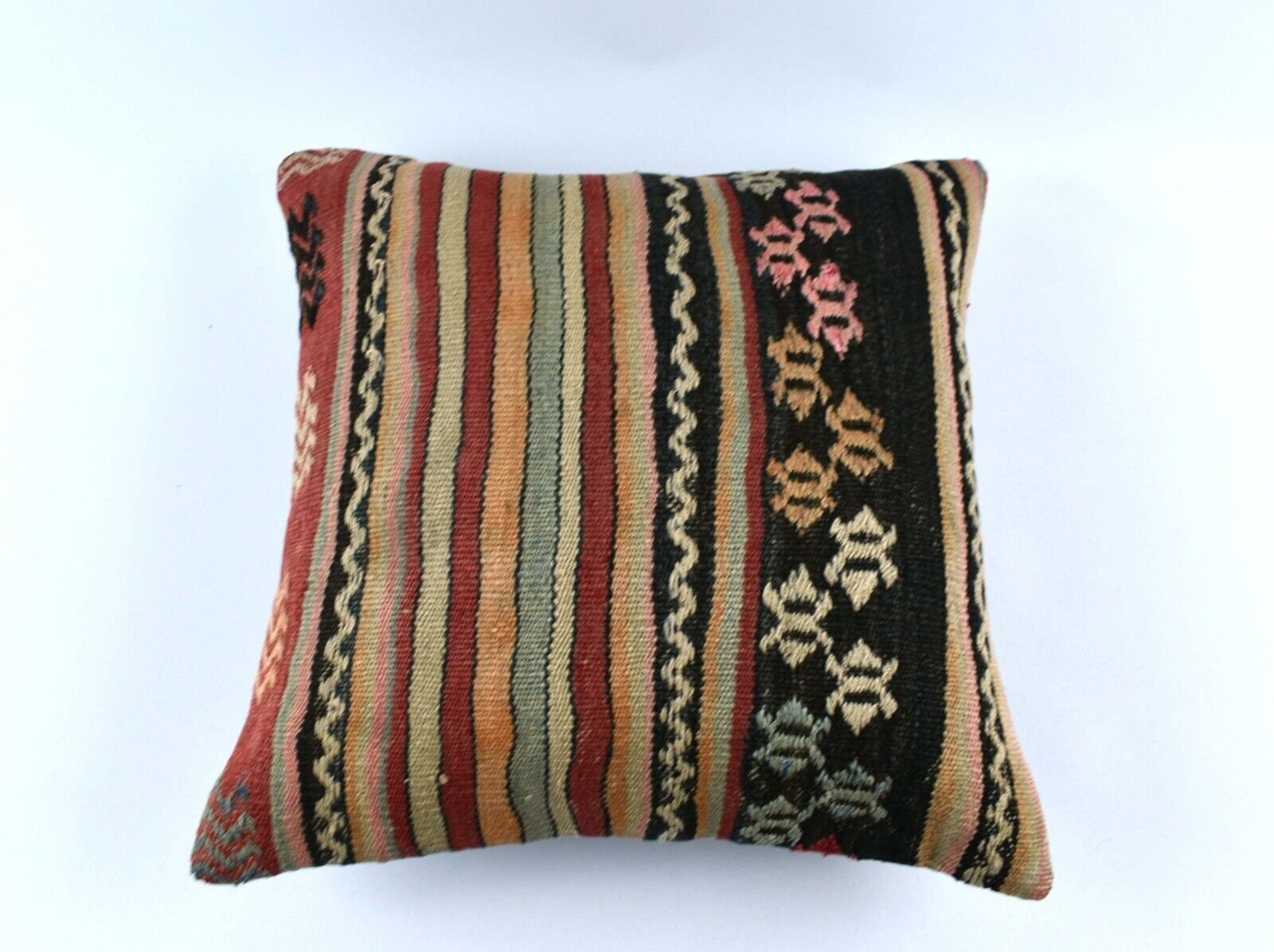 20x20 Kilim Pillow Cover Handmade Vintage Oushak Kilim Cushion Cover 4657