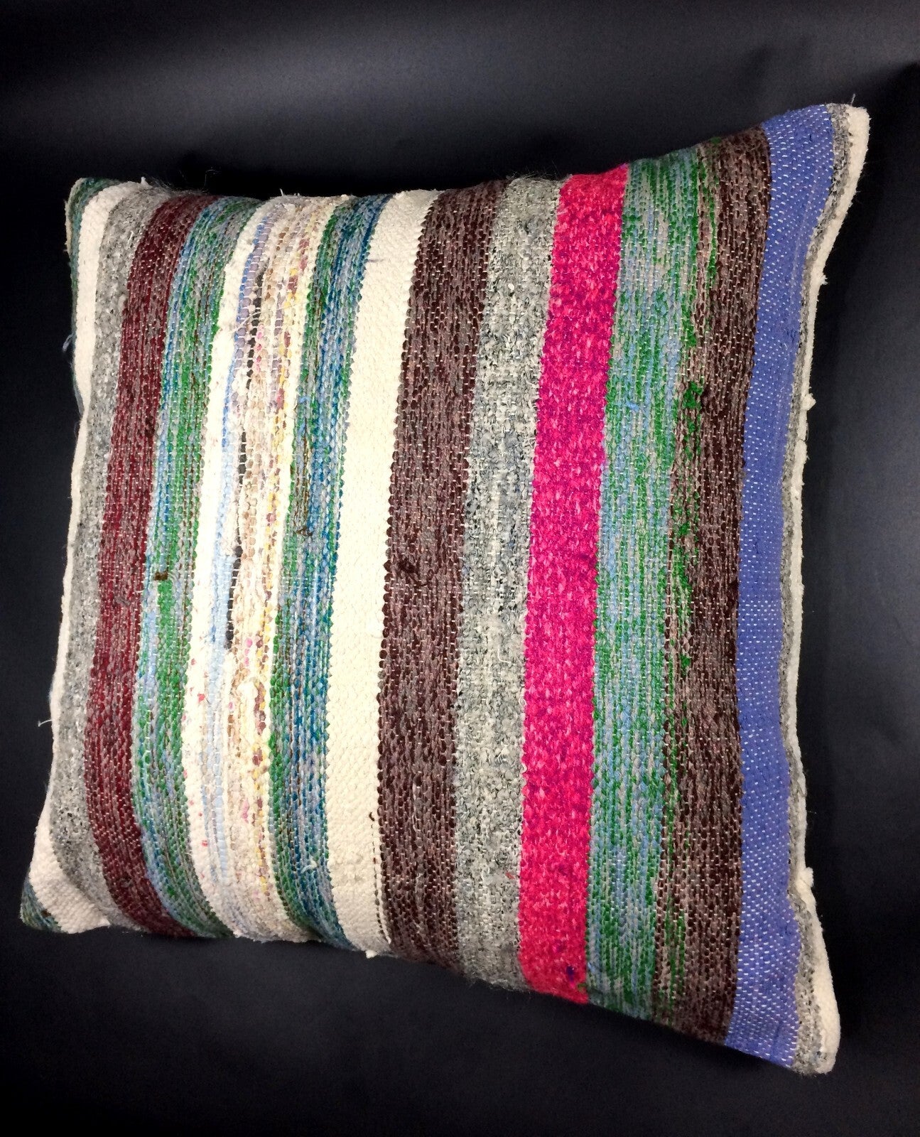 18"x18" Kilim Pillow Cover  Handmade Turkish Vintage Cushion Tribal Lumbar 630