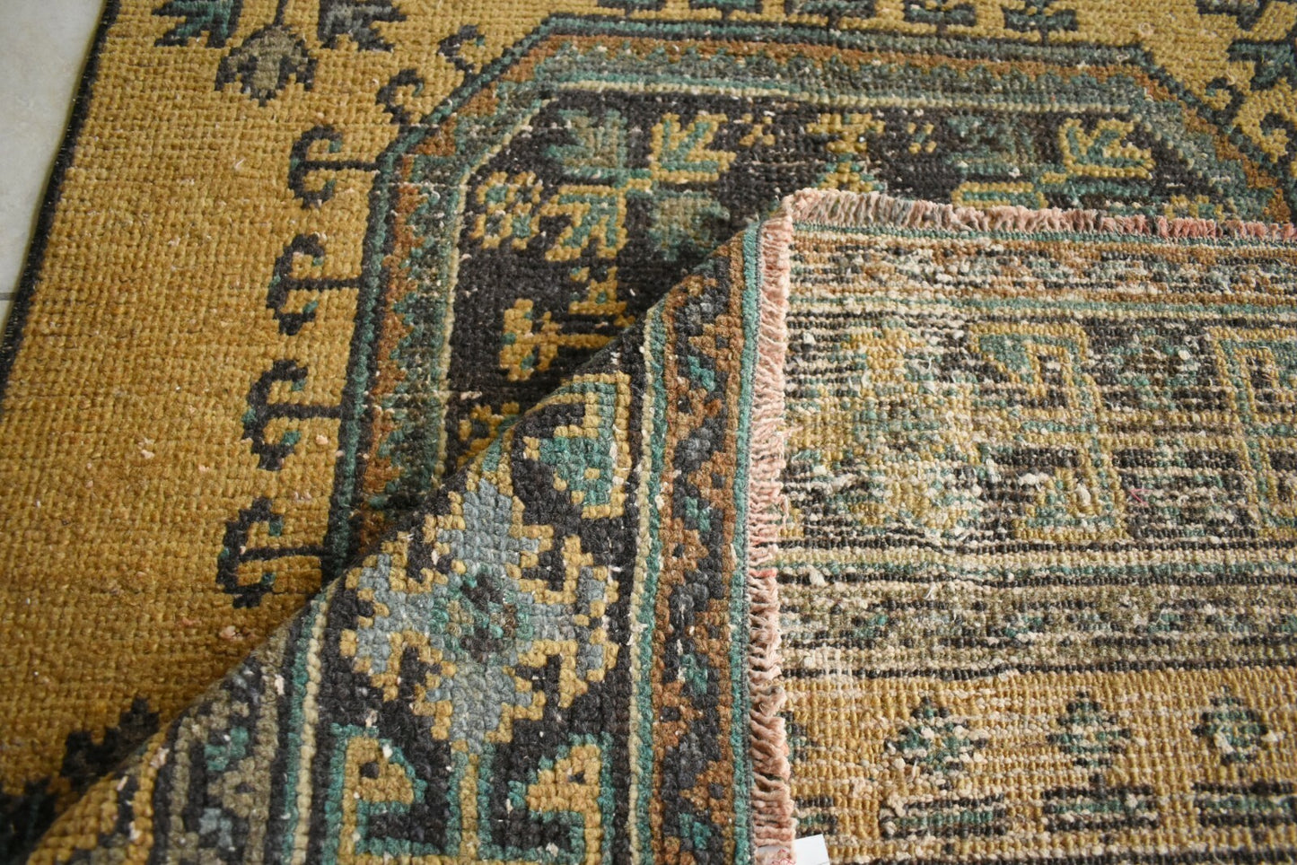 Long Turkish Runner 11.8x2.8 ft Vintage Runner Hallway Runner Handwoven Rug R34