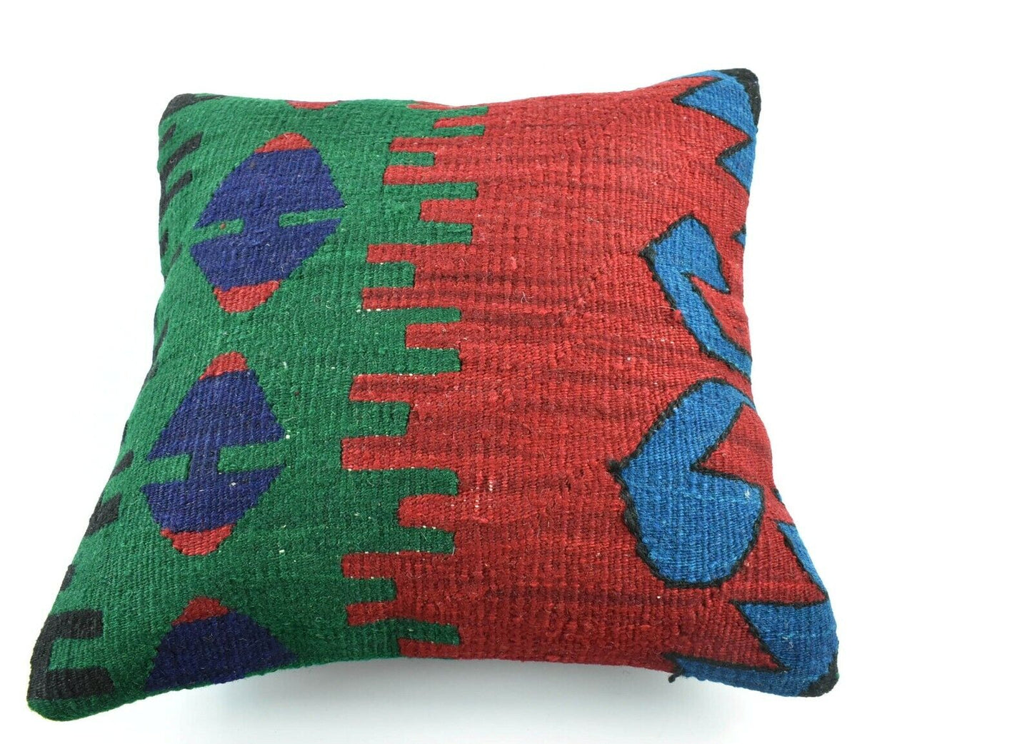 Kilim Pillow Cover 16x16 Oriental Traditional Handmade Bohemian Cushion A1624