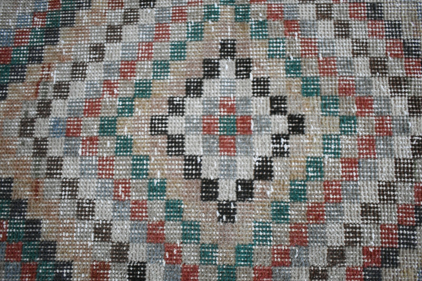 Oushak Runner 3.1x1.3 ft Vintage Turkish Rug Small Runner Anatolian Rug Y06