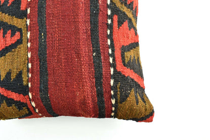 18"x18" Kilim Pillow Cover  Handmade Turkish Vintage Cushion Tribal Lumbar 3048