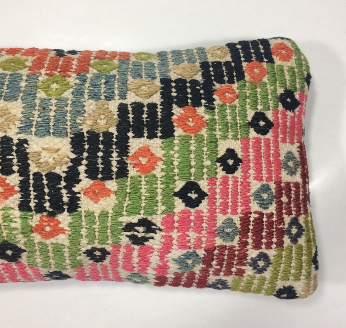 Turkish Cushion Cover 8"x16" Handmade Vintage Boho Ethnic Throw Pillow Case 950