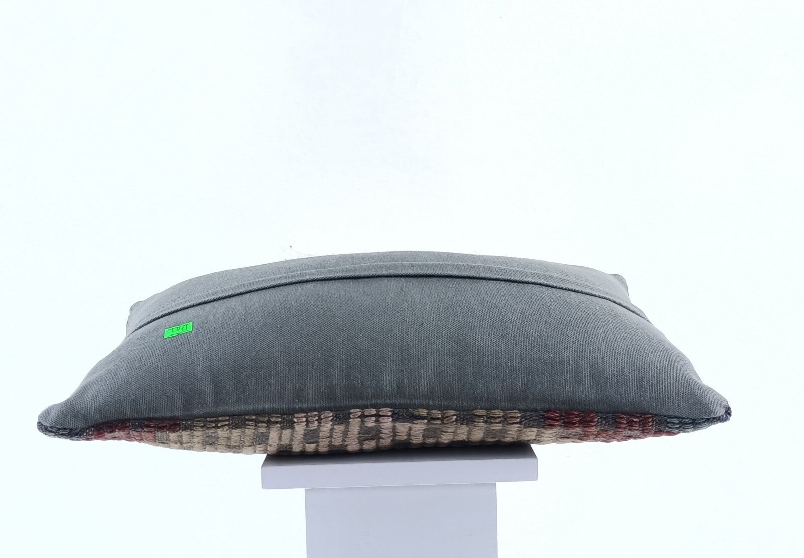 Kilim Pillow Cover 12x20 Handmade Turkish Rug Boho Ethnic Lumbar Cushion 1703