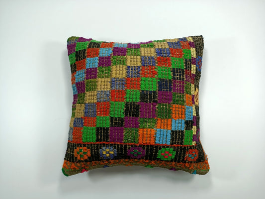 16x16 Ethnic Vintage Turkish Rug Pillow Cover Home Decorative Boho Cushion E10