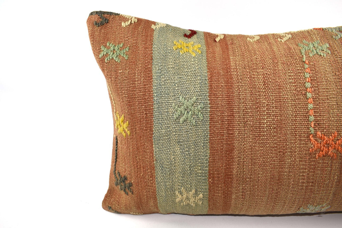 16x24 Kilim Pillow Cover Handmade Vintage Anatolian Lumbar Cushion Cover 4756