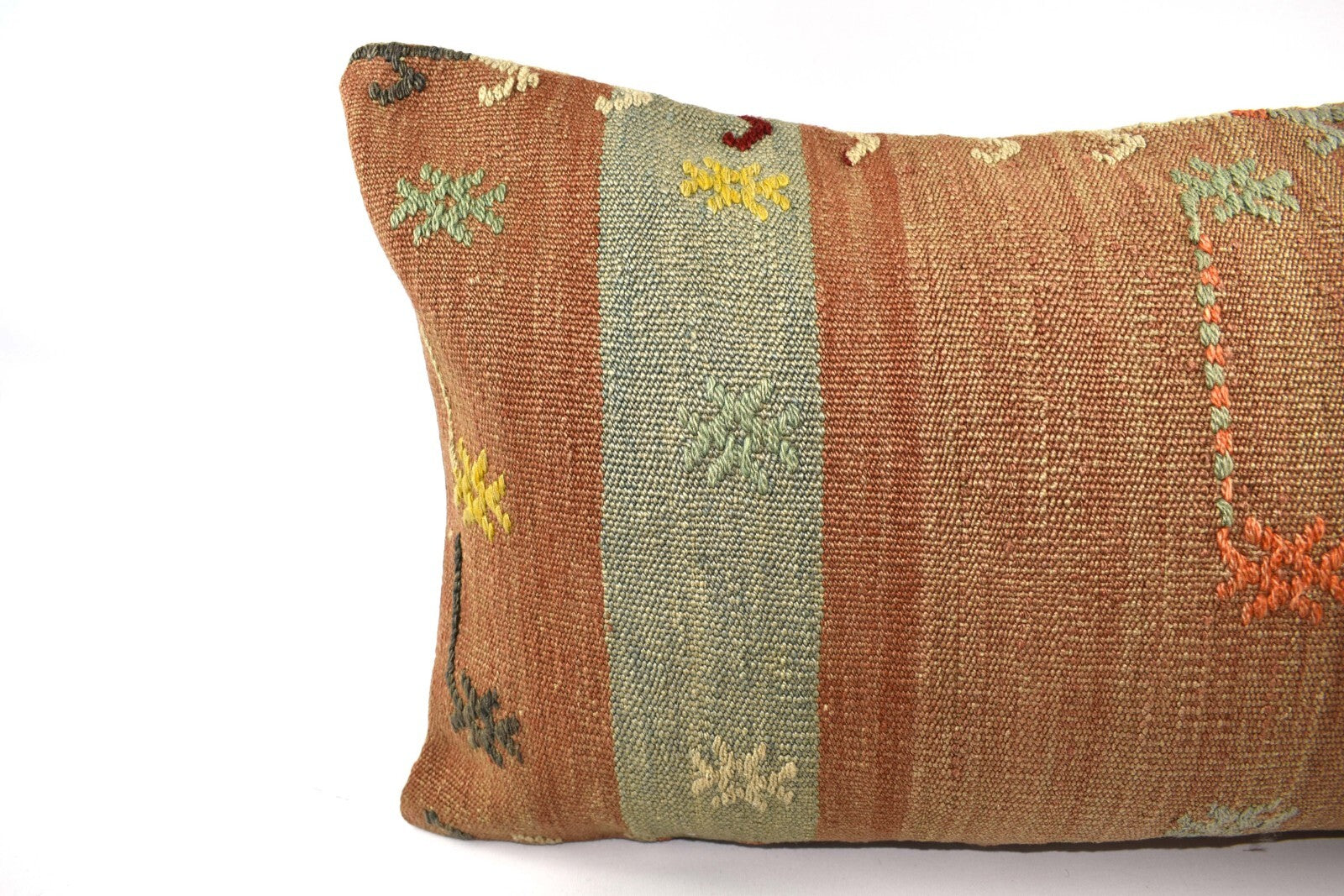 16x24 Kilim Pillow Cover Handmade Vintage Anatolian Lumbar Cushion Cover 4756