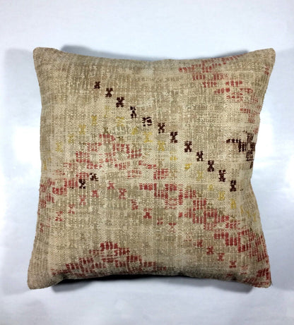 20x20 Kilim Pillow Cover Handmade Vintage Oushak Kilim Cushion Cover 251