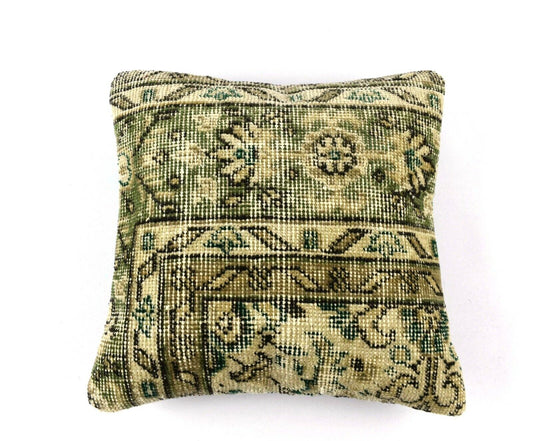 16x16 Oushak Rug Pillow Cover Decorative Handmade Vintage Cushion Cover A3137