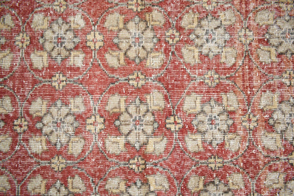 Vintage Runner 4.8x2.9 ft Small Turkish Runner Anatolian Floor Runner Rug R18