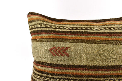 16x24 Kilim Pillow Cover Handmade Vintage Anatolian Lumbar Cushion Cover 4774