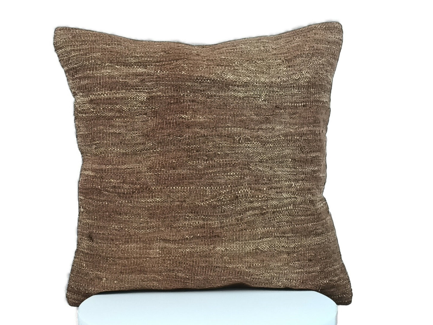 Kilim Pillow Cover 16"x16" Home Decorative Boho Rustic Rug Lumbar Cushion E194