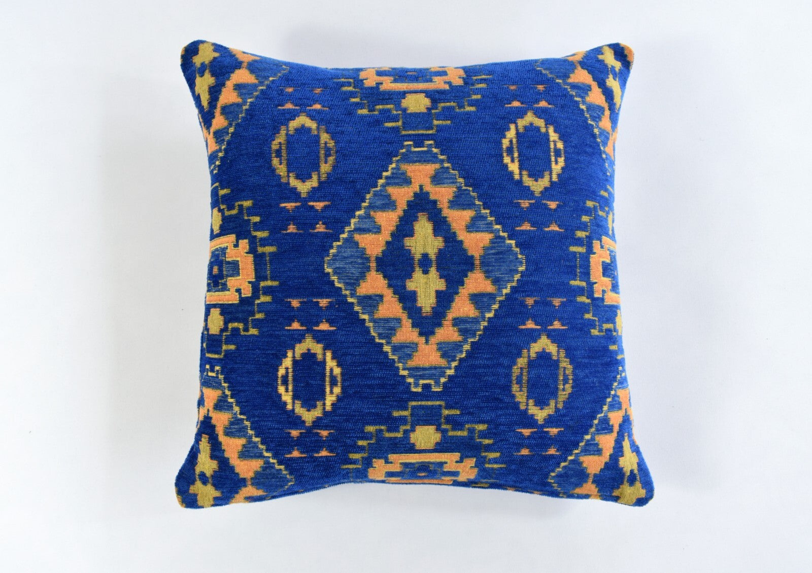 2 pcs/set Kilim Design Blue Pillow Cover Throw Cushion Sofa Couch Tribal Lumbar