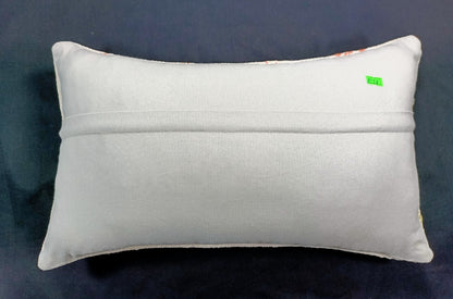 Kilim Pillow Cover 12x20 Turkish Handmade Sofa Couch Floor Lumbar Cushion E38