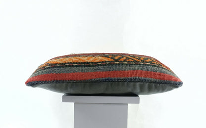 8"x16" Kilim Pillow Cover Turkish Handmade Home Decorative Neck Lumbar E718