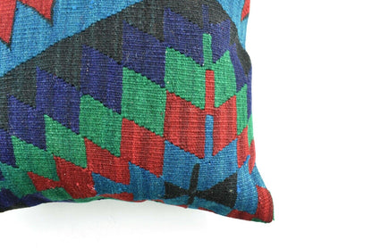 Kilim Pillow Cover 20x20 Home Decorative Handmade Ethnic Oushak Rug Pillow A1873