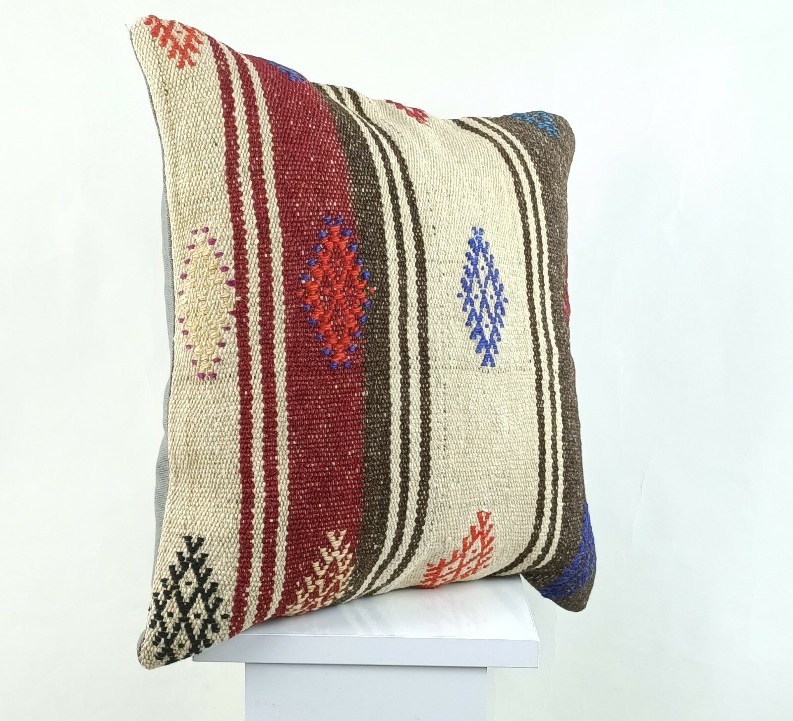 Kilim Pillow Cover 16x16 Oriental Traditional Handmade Bohemian Cushion A1126