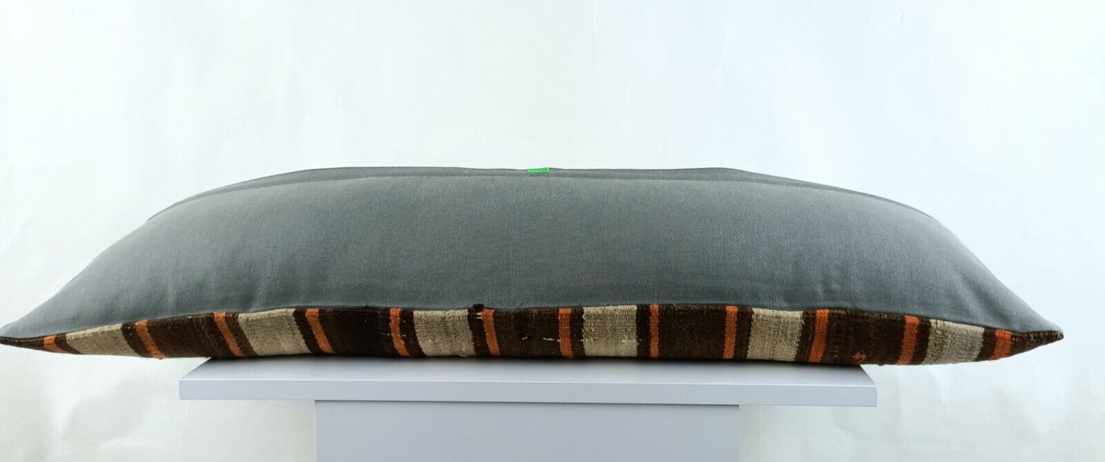 Long Kilim Lumbar Pillow Cover 12x36 Handmade Anatolian Ethnic Rug Cushion A1515