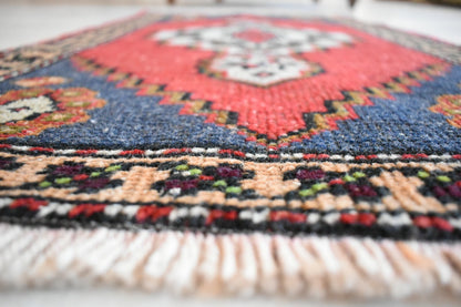  Oushak Runner 3.1x1.7 ft Vintage Turkish Runner Floor Runner Faded Runner Y23