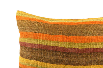 16x24 Kilim Pillow Cover Handmade Vintage Anatolian Lumbar Cushion Cover 4775