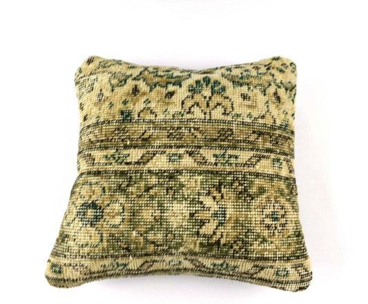 16x16 Oushak Rug Pillow Cover Decorative Handmade Vintage Cushion Cover A3127