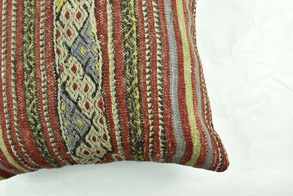 20x20 Kilim Pillow Cover Handmade Vintage Oushak Kilim Cushion Cover 2983