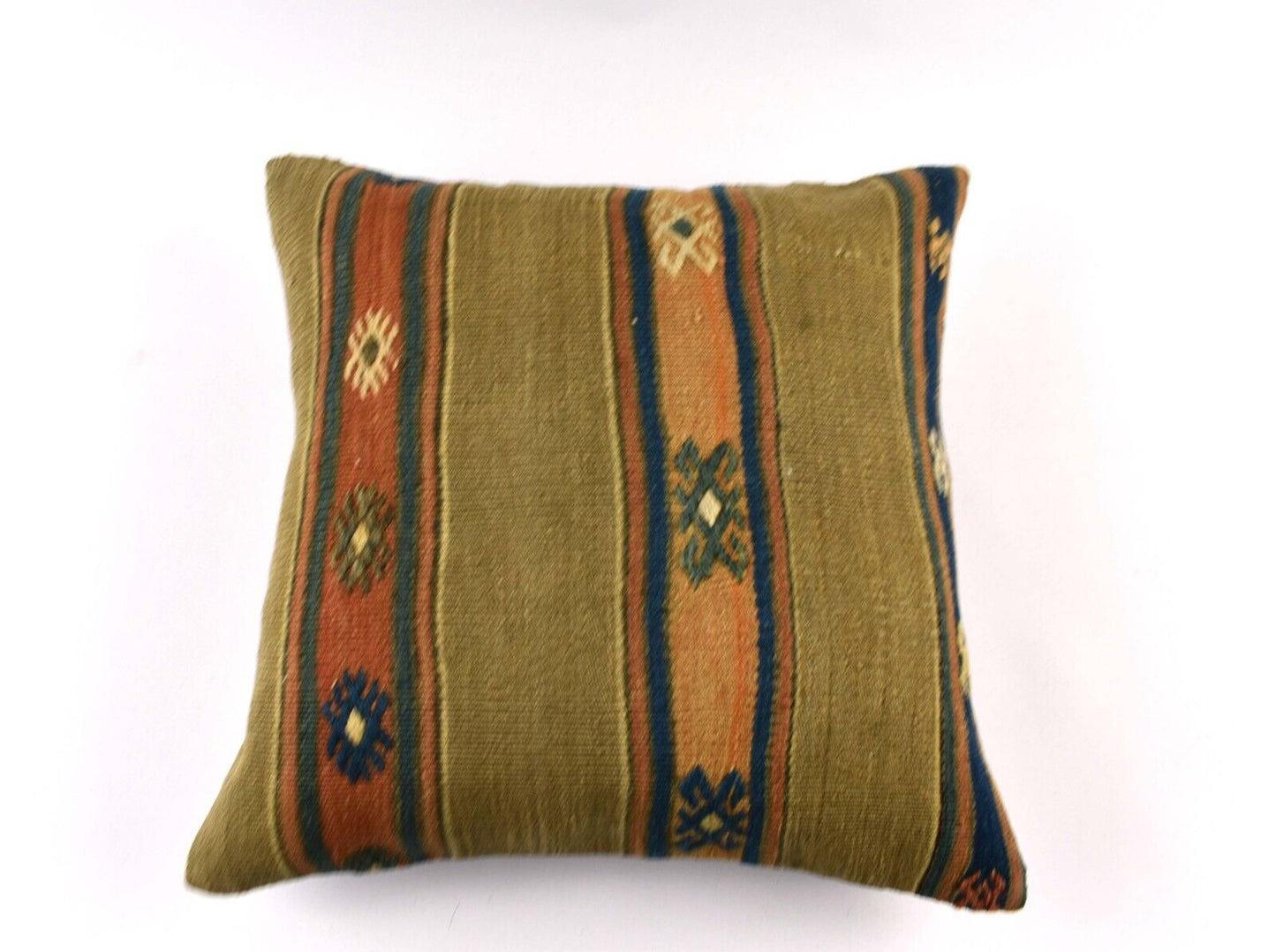 20x20 Kilim Pillow Cover Handmade Vintage Oushak Kilim Cushion Cover 4701