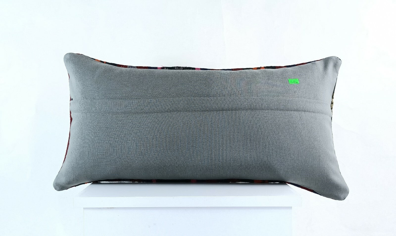 Kilim Lumbar Pillow Cover 12"x24" Handmade Oushak Traditional Ethnic Boho E912