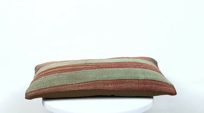 Turkish Cushion Cover 8x16 Handmade Vintage Boho Ethnic Throw Pillow Case E358